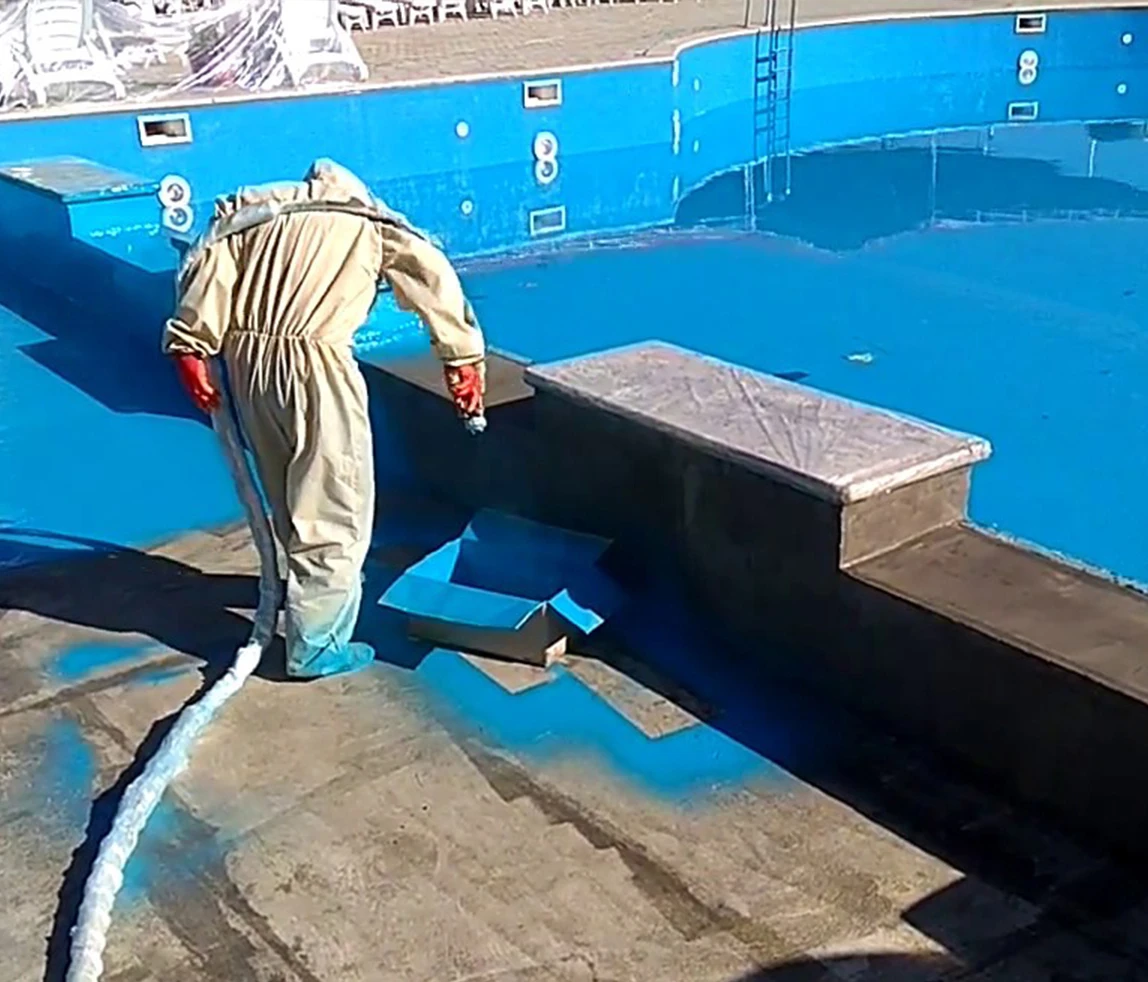 Swimming pool waterproofing